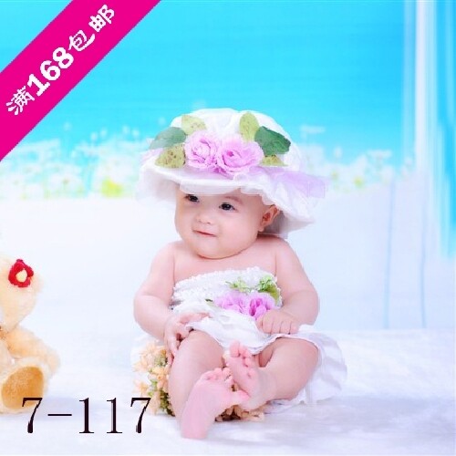 韩版儿童<em>摄影</em>表演<em>艺术</em>照<em>男女</em>婴儿周岁宝宝百天
