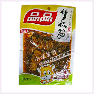 四川特产 品品牛板筋 烧烤味 零食 40g