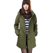 2012新款春装 韩版修身中长款 女式风衣外套 2012