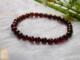 天然酒红色5MM石榴石手链
