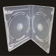 DVD透明双面 光盘盒子 DVD光盘盒 2片装 可插封页有膜 透明盒子