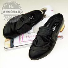 09新品出口美国hype高档奢华单层小牛皮凉拖达人必备-拖鞋