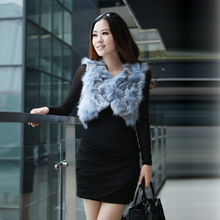 2011秋冬新款 高贵气质 典雅大方 女式蓝狐毛皮草马夹