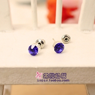  果粒奶优饰品新款永恒经典 水钻简约耳钉/男耳饰/防过敏/新款