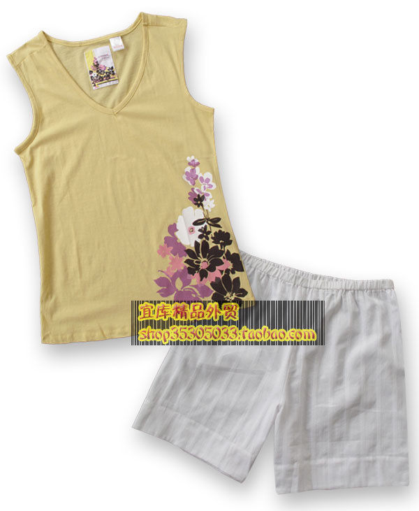 限时秒杀 2套包邮 la redoute 女纯棉2件套 625 居家/睡衣-有大码
