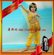儿童印度演出服装表演服天竺，肚皮舞台舞蹈服装，幼儿园新疆舞蹈套装