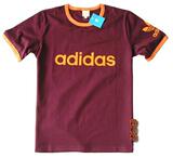 【宝贝酷正品】专柜2012新款-我爱三叶草<span class=H>adidas</span> 短袖t恤男-酒红