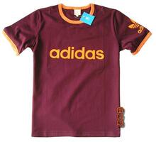 【宝贝酷正品】专柜2012新款-我爱三叶草adidas 短袖t恤男-酒红