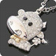 冲钻特价★韩版饰品批发★满钻公牛<span class=H>项链</span>毛衣链韩国饰品韩国首饰
