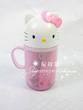 Hello Kitty 公仔头旅行套装 旅行牙刷套装 旅行套装洗漱包 便携