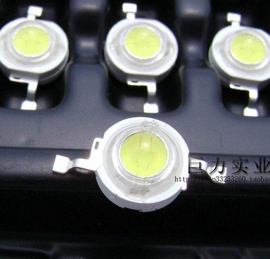 美国普瑞芯片封装 1W大功率LED灯珠 不带铝基板 白光 一流品质
