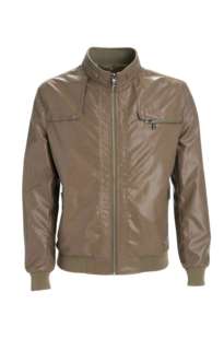  韩版潮流休闲男装时尚立领男士外套 新款春装 青年修身PU皮衣