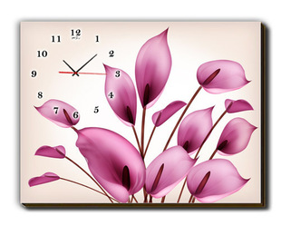 客厅餐厅家装单联无框画配电表箱框装饰画钟表，挂钟花卉艺术画