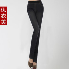 优衣美 <span class=H>2011</span><span class=H>冬装</span><span class=H>新款</span>女装 弹力长裤 加绒铅笔裤牛仔裤2612