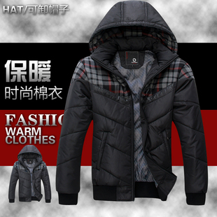  12冬季新款男装棉袄加厚男式修身短款棉衣休闲男士棉服外套加大码