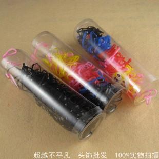  韩国头饰头绳发绳发圈满包邮儿童橡皮筋强拉不断黑彩色小商品批发