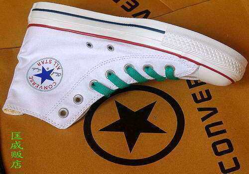 匡威贩店-正品匡威正品CONVERSE 炫色心情鞋带（绿）