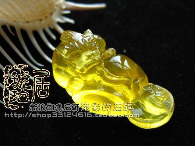 天然琥珀,◆<em>三姐妹</em>精石屋◆ 天然琥珀戒面 裸石