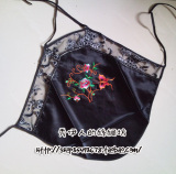 疯抢蕾丝花边肚兜 女士肚兜性感肚兜 绣花肚兜丝绸肚兜 黑色肚兜