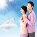 2012朗绪家居服套装女柔软撞色睡衣居家套装212179