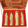 常州梳篦 正品 送老外 中国特色工艺 礼品礼物 精品烙画四大美人