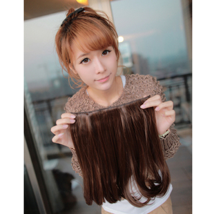 Micro-curly hair wig long style wig comb curly hair flower head pieces