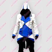 cosplay服装男装刺客信条，3康纳外套夹克蓝白款高级外套