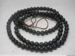 越南精雕开光 黑沉 108佛珠A945