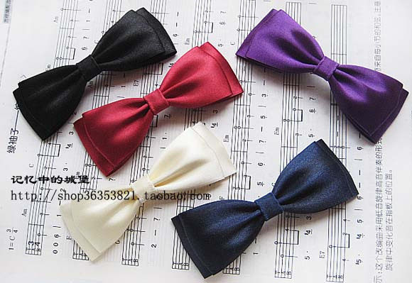 多色10cm双层缎带蝴蝶结<em>发夹</em>,价格,6.00331,日