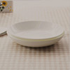 纯白色骨瓷汤盘饭盘圆形陶瓷家用深盘陶瓷碟子菜盘子餐具