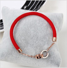 Cartier Cartier pulsera de hilo rojo del tornillo AMOR mano bicíclico bicíclico cadena de cuerda roja no desaparece