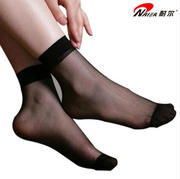 耐尔超薄水晶丝脚尖透明女隐形短袜丝袜子5双装05080509