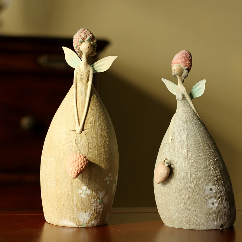 树脂娃娃摆件家居装饰...