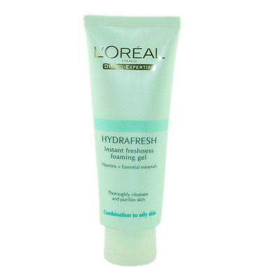 3皇冠专柜正品L'oreal/欧莱雅水清新清润泡沫<span class=H>洁面</span>膏/洗面奶100g