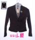 外贸服装PimKie运动型黑色条纹韩版小西服