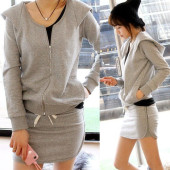 Spring 2012 new Lee Hyori sweater set female Korean hooded sweater piece Korean sport package