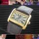 Cartier 卡地亚坦克Tank Divan经典皮带宽面石英情侣表金