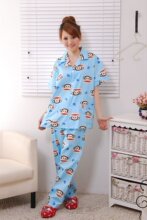 《年度爆款》可爱大嘴猴情侣大码睡衣套 纯棉家居服