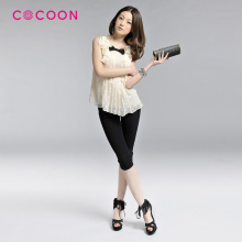 COCOON可可尼2012新品领口蝴蝶结雪纺上衣 201105002原价1198