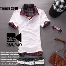 2010新品 男士T恤 新款 polo 情侣t恤 修身 翻领POLO衫 男 短袖