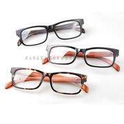 潮人女男眼睛复古眼镜框非主流，大框眼睛框眼镜架红木质3196