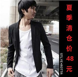 时尚经典 精致一粒扣方领修身休闲西服西装
