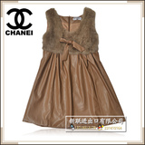 新春爆款特卖 <span class=H>CHANEL</span>/香奈儿 淑女气质 獭兔毛女装 连衣裙 x-ntbn