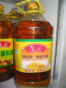  鲁花5S压榨一级花生油5L