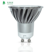 亮牌 高端GU10卡口灯杯 LED节能射灯泡3X1W 筒灯光源220V单灯3W