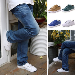  夏季透气男士板鞋流行休闲鞋潮流搭扣街舞鞋韩版男鞋子潮鞋单鞋