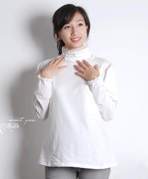 色翻领开胸孕妇打底衬衣,新● 孕妇开衫<em>毛衣</em> 线