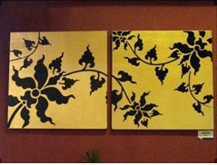 树脂工艺品/家居酒店装修/挂件/壁饰/金箔花缠枝|msdalam kategori Aksesori rumah, mural - dari Buy2taobao.com untuk memberikan perkhidmatan ejen Taobao profesional membeli