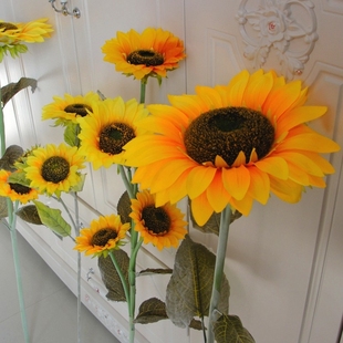  仿真向日葵套装黄色 客厅落地装饰花 太阳花摆放花