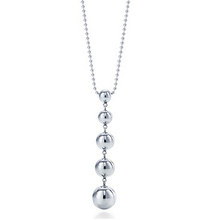 Un nuevo especial de artículos de comercio exterior de plata] [TIFFANY joyas de plata de cinco de plata collar de perlas